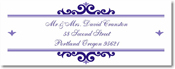 Name Doodles - Rectangle Address Labels/Stickers (Bellingham Iris)